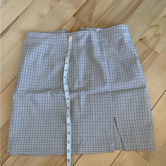 Garage checked pattern mini skirt size M never worn - Picture 6 of 6